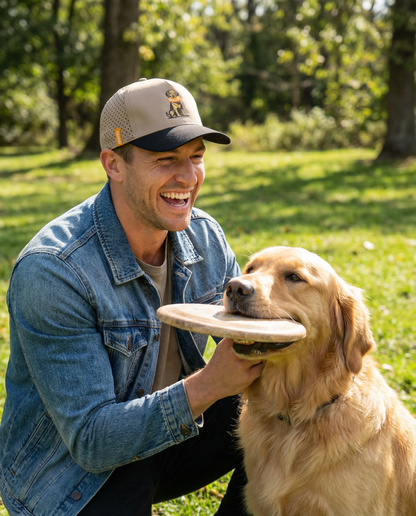 Disc Dog Golf Hat - (Tan)