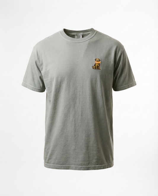 Disc Dog Embroidered T-Shirt (Light Green)