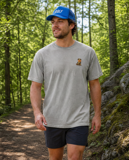 Disc Dog Embroidered T-Shirt (Light Green)