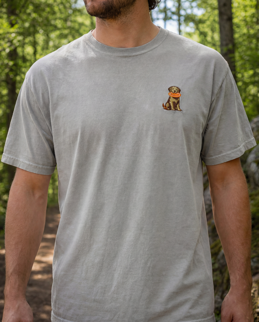 Disc Dog Embroidered T-Shirt (Light Green)