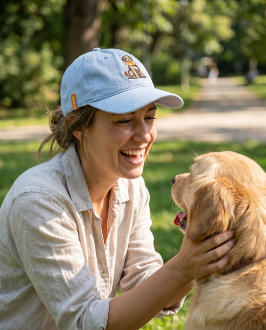 Disc Dog Dad Hat - (light blue)