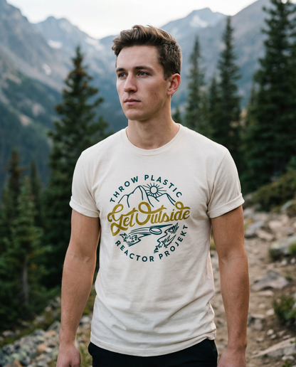 Get Outside, Throw Plastic Tee (Sand)