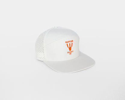 Ricky Wysocki "Raptor" Logo Hat - White/Orange