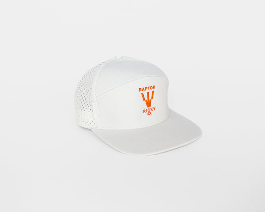 Ricky Wysocki "Raptor" Logo Hat - White/Orange
