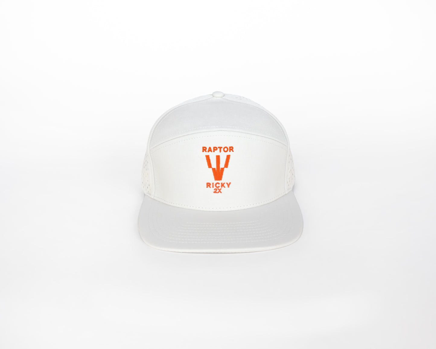 Ricky Wysocki "Raptor" Logo Hat - White/Orange