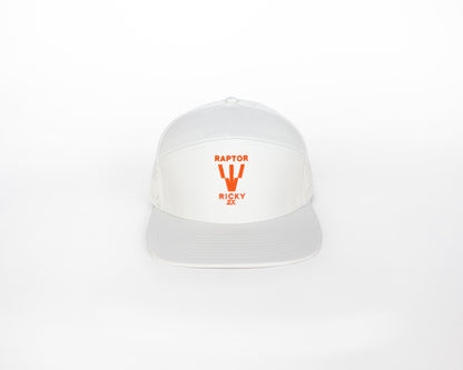 Ricky Wysocki "Raptor" Logo Hat - White/Orange