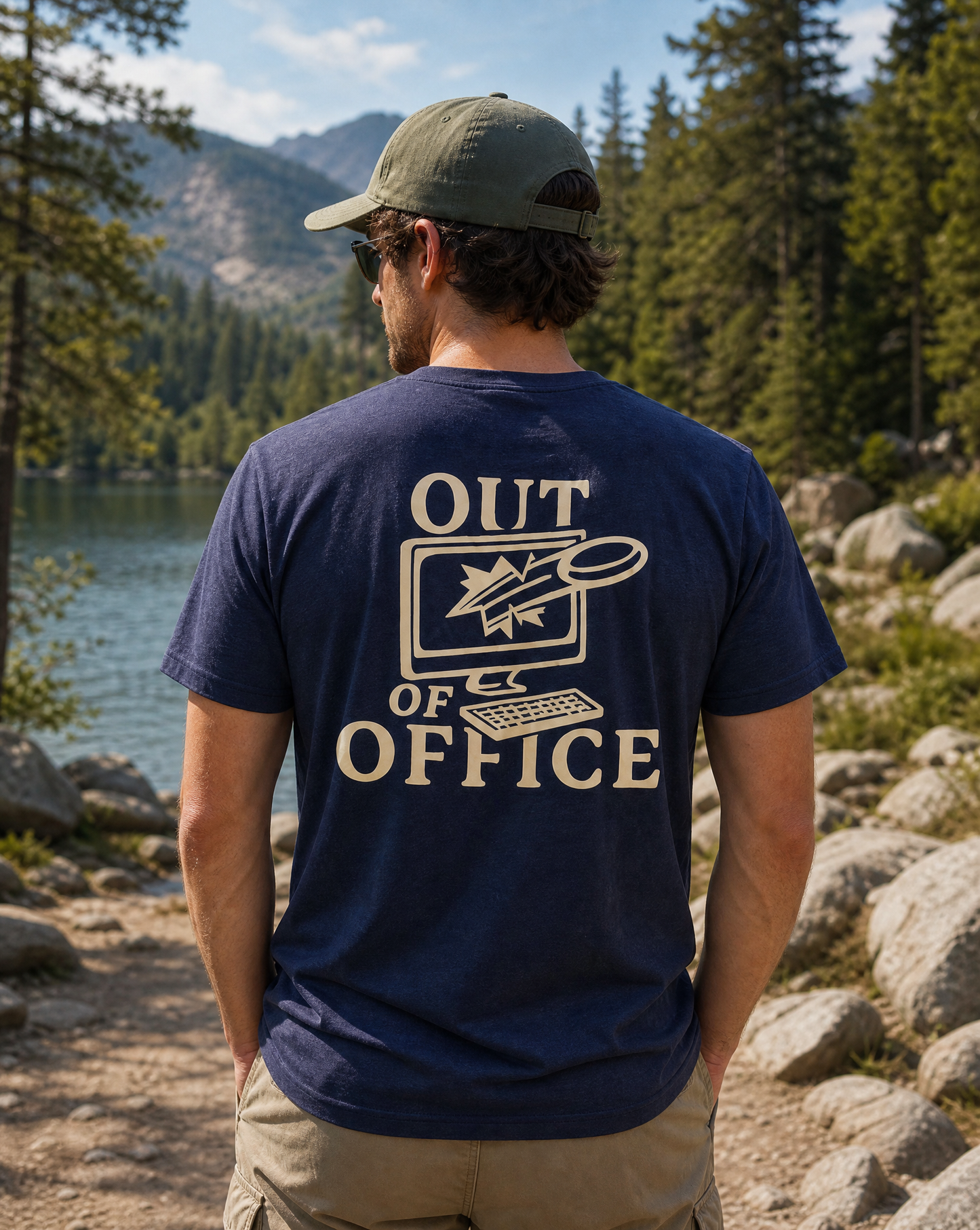 Out of Office Tee (Storm Blue)