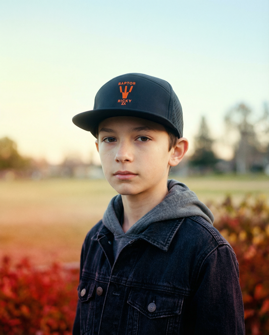 YOUTH Ricky Wysocki "Raptor" Logo Hat - Black/Orange