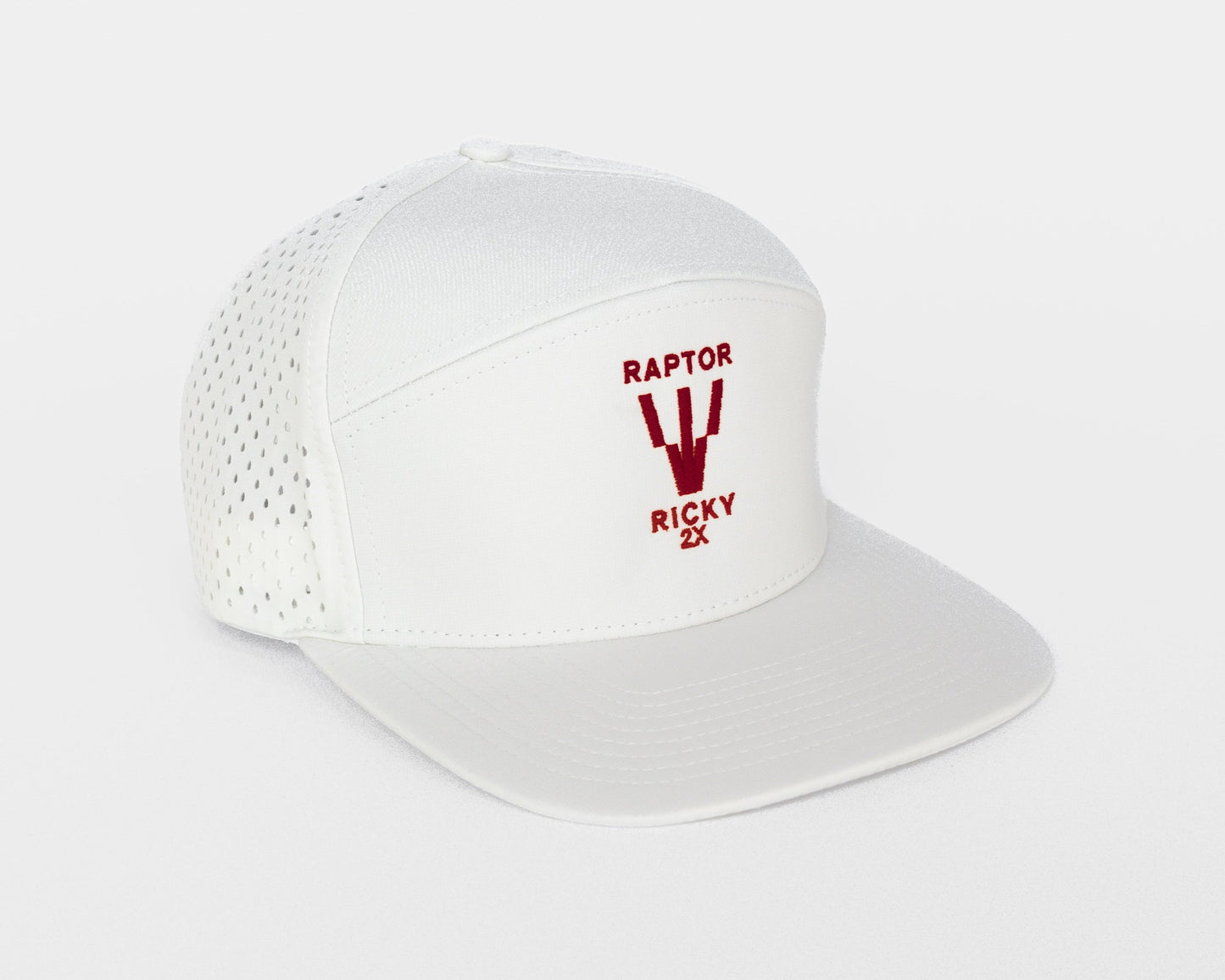 Ricky Wysocki "Raptor" Logo Hat - White/Dark Red